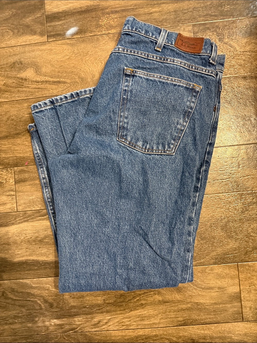 L.L. Bean Men's Relaxed Fit Blue Denim Jeans